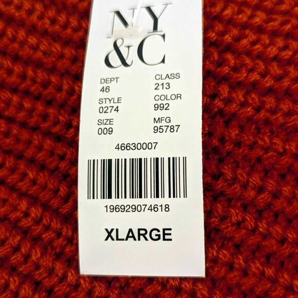 Cozy Chunky Knit - Open Shoulder Turtleneck Sweater XL NWT (New York & Company) - Picture 4 of 10